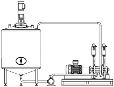 Installazione del cavitatore idrodinamico ROTOCAV in un impianto per estrazione di biocomponenti da matrici vegetali